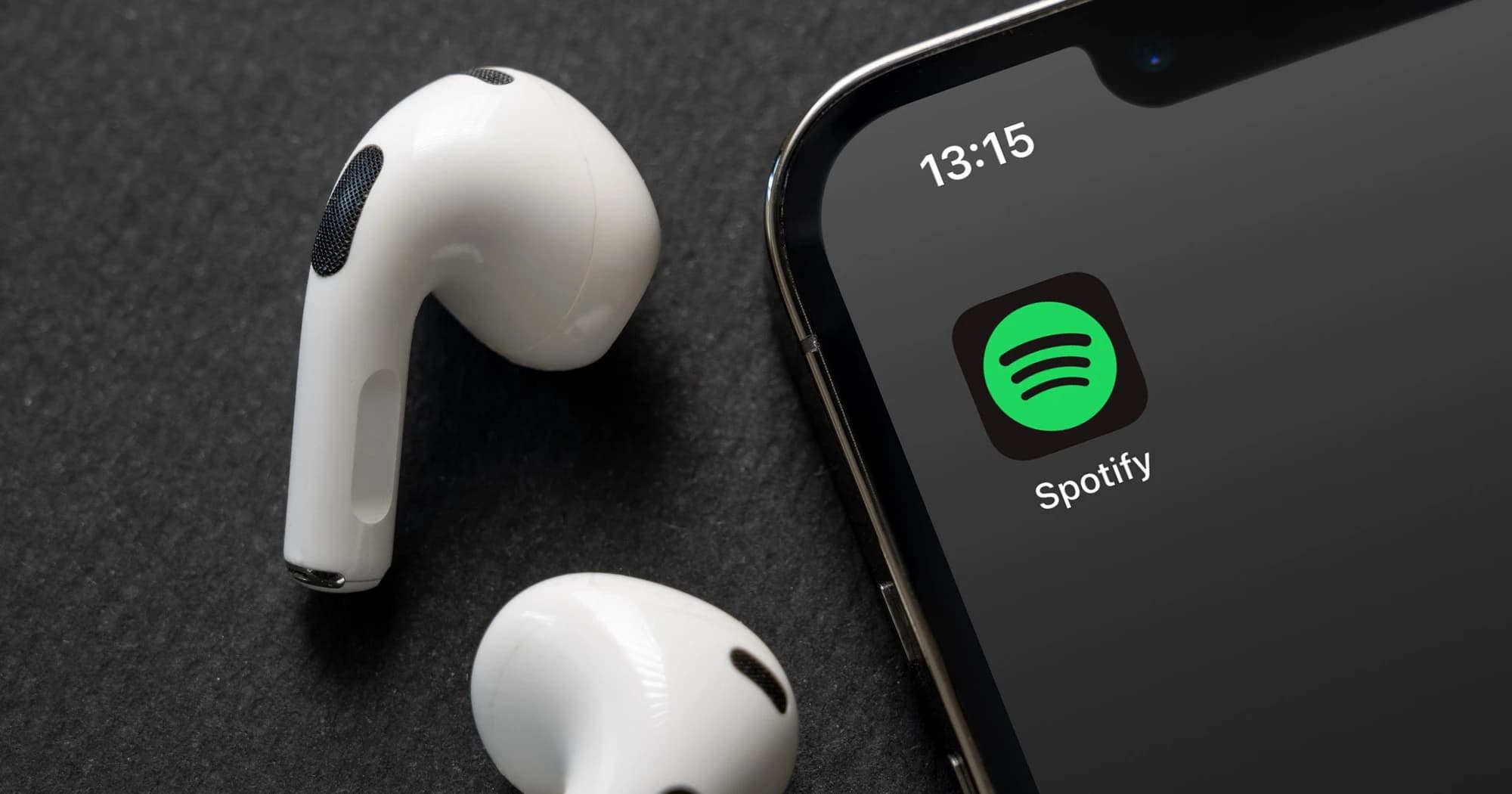 Aplikacja Spotify na ekranie smartfona