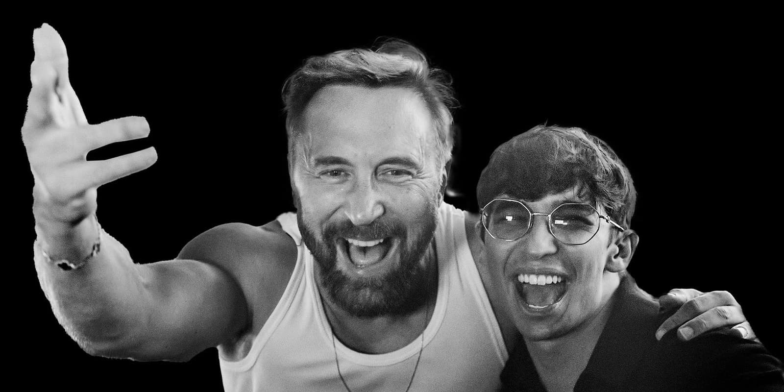 David Guetta i Hypaton, zdjęcie promocyjne singla „You And I, Me And You”, fot. materiały Warner Music Poland